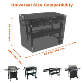 GrillAce 600D fabric cover, UV resistant for durable color retention.