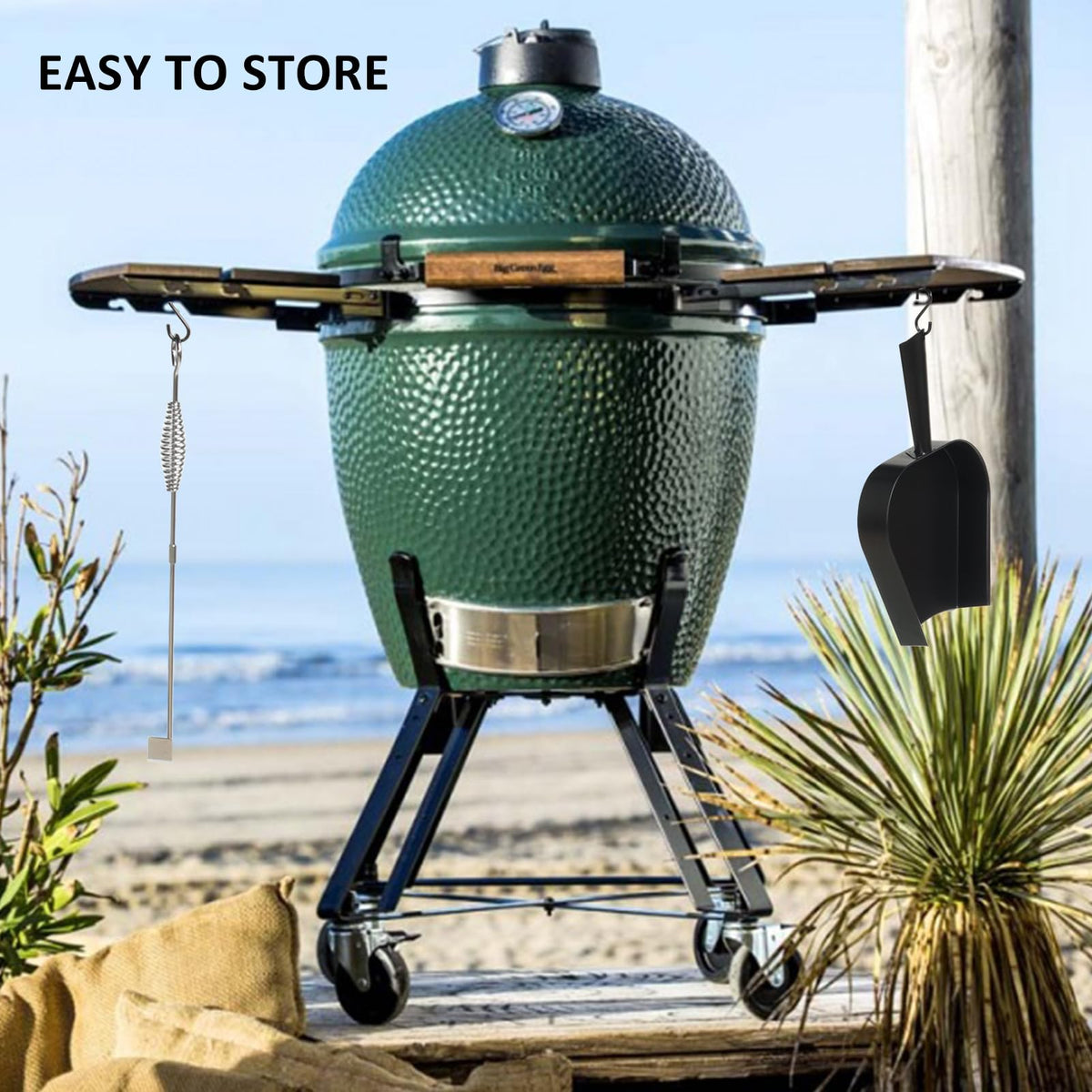 GrillAce 400-series magnetic stainless steel for easy handling.