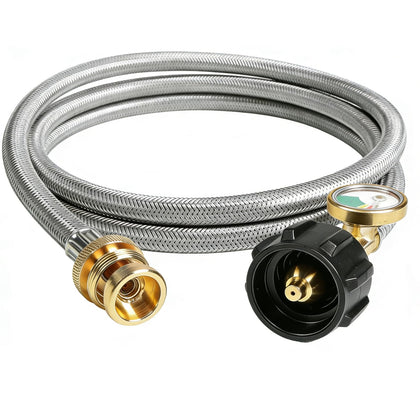 GrillAce propane hose 6ft connector ensures a secure outdoor grilling setup