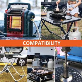 GrillAce weather-resistant braided hose designed for outdoor use and durability