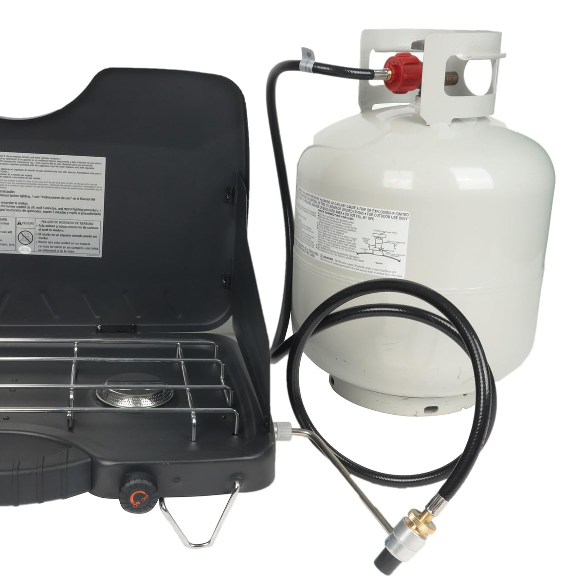 GrillAce adapter compatible with Weber Traveler and similar grills