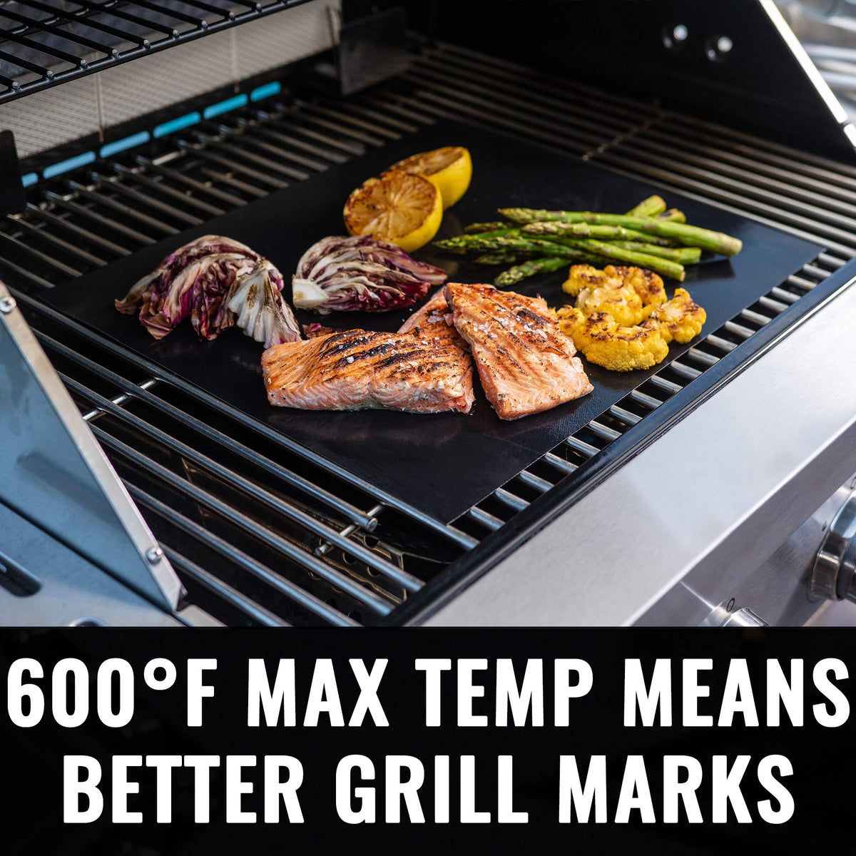 Grillaholics heavy grill-mats are dishwasher-safe for quick cleanup.