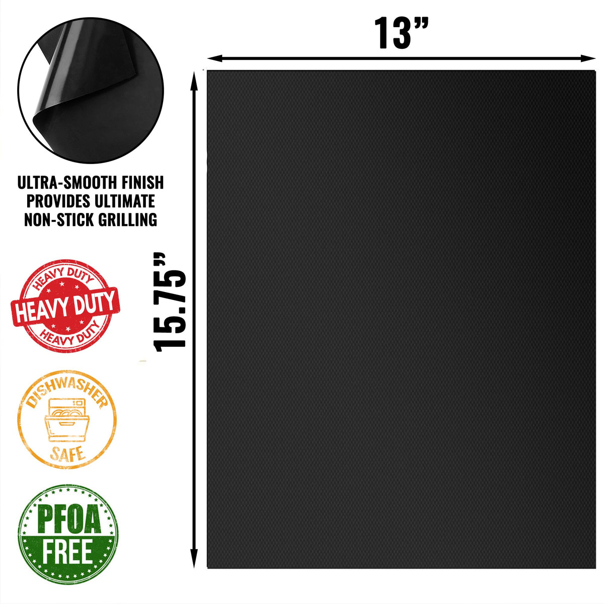 Grillaholics grill-mats double as bake mats for versatile cooking.