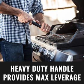 Grillaholics Essentials brush features a lifetime warranty for confidence.