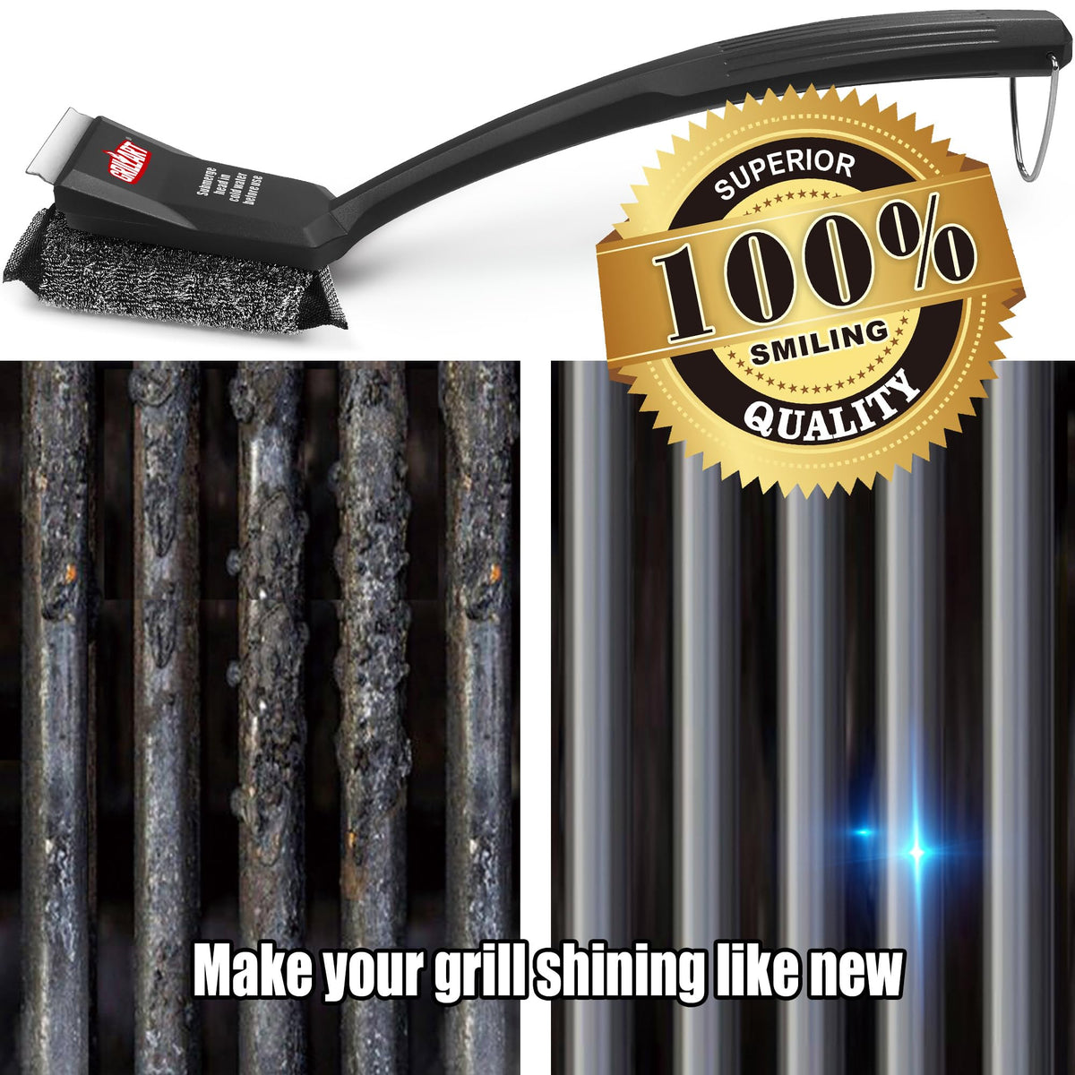 Gift-ready GRILLART SteamWizards pad packaging for grill enthusiasts
