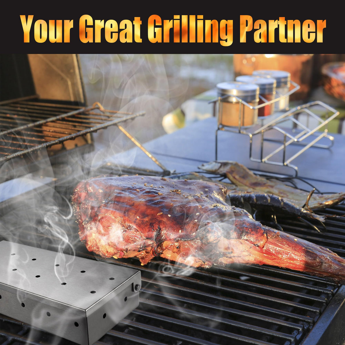 GRILLART versatile compatibility with gas, charcoal, and pellet grills
