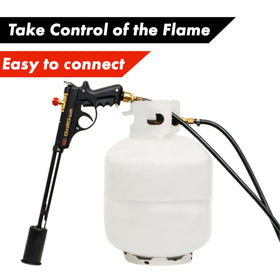 GRILLBLAZER 20lb tank extension supports uninterrupted grilling during long sessions.