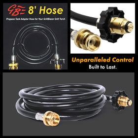 GRILLBLAZER hose compatible with Su-VGun for precise flame control.