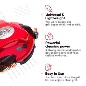 Grillbot brushes in dishwasher-safe setup for easy maintenance