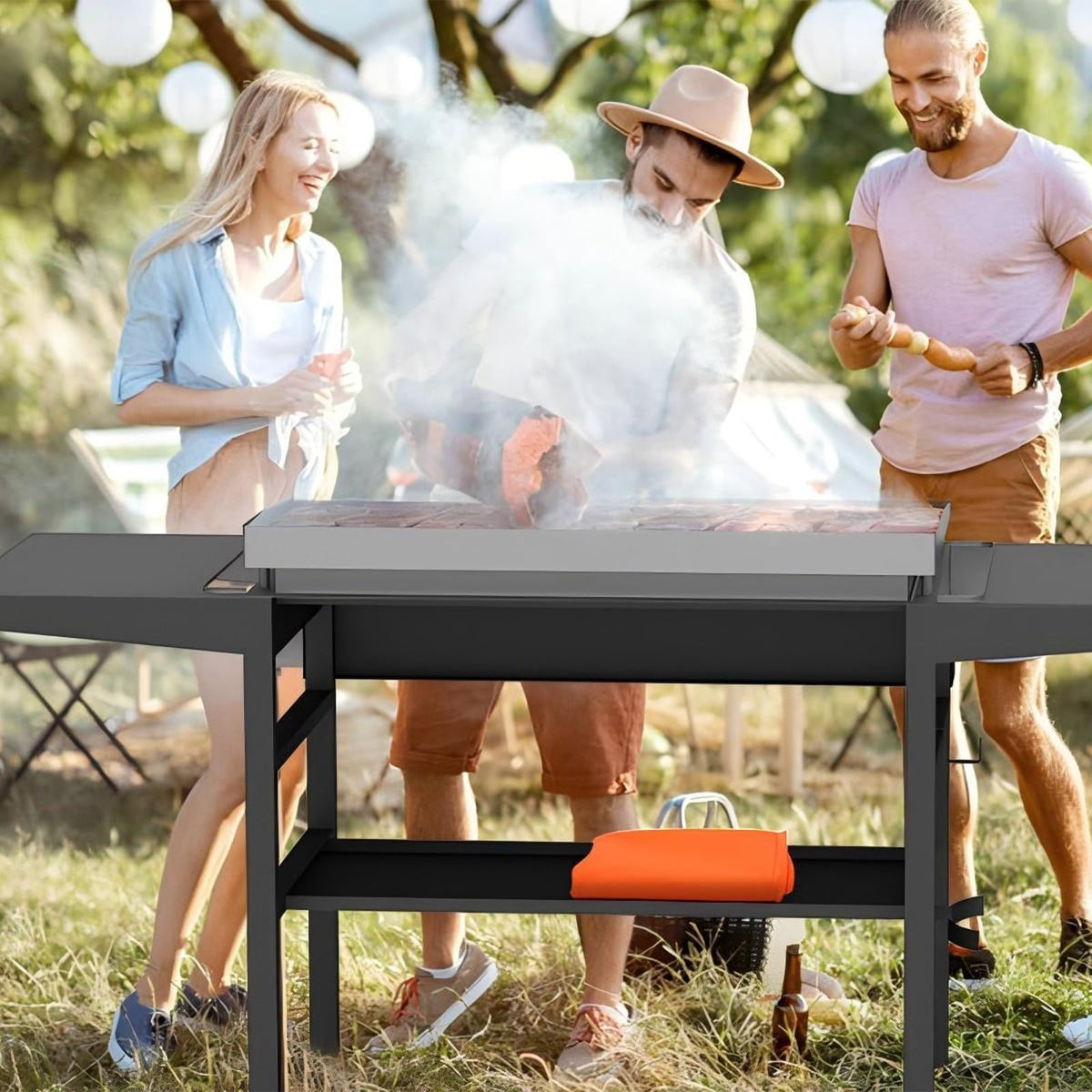 GrillChef durable mat withstands high heat while staying flexible