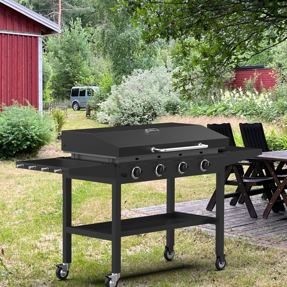 Easy installation with mounting parts and screwdriver-ready setup
