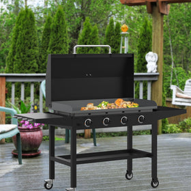 Front-opening hinge enables uninterrupted cooking flow