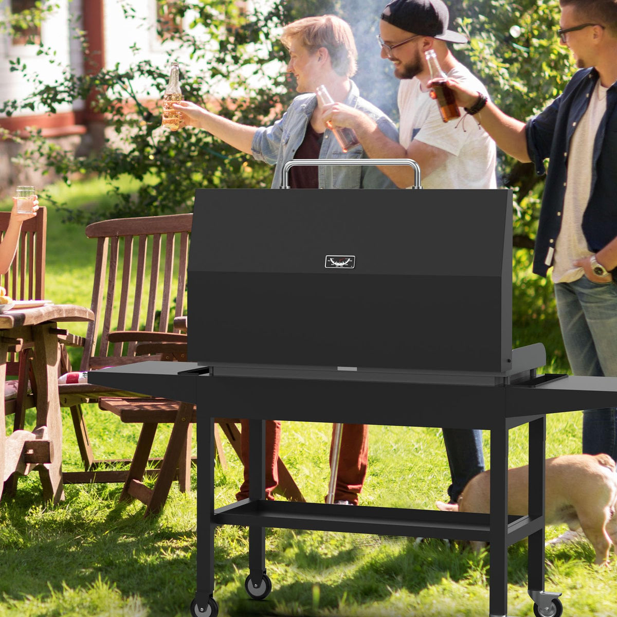 Heat retention design helps maintain consistent temperatures during grilling