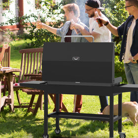 Heat retention design helps maintain consistent temperatures during grilling