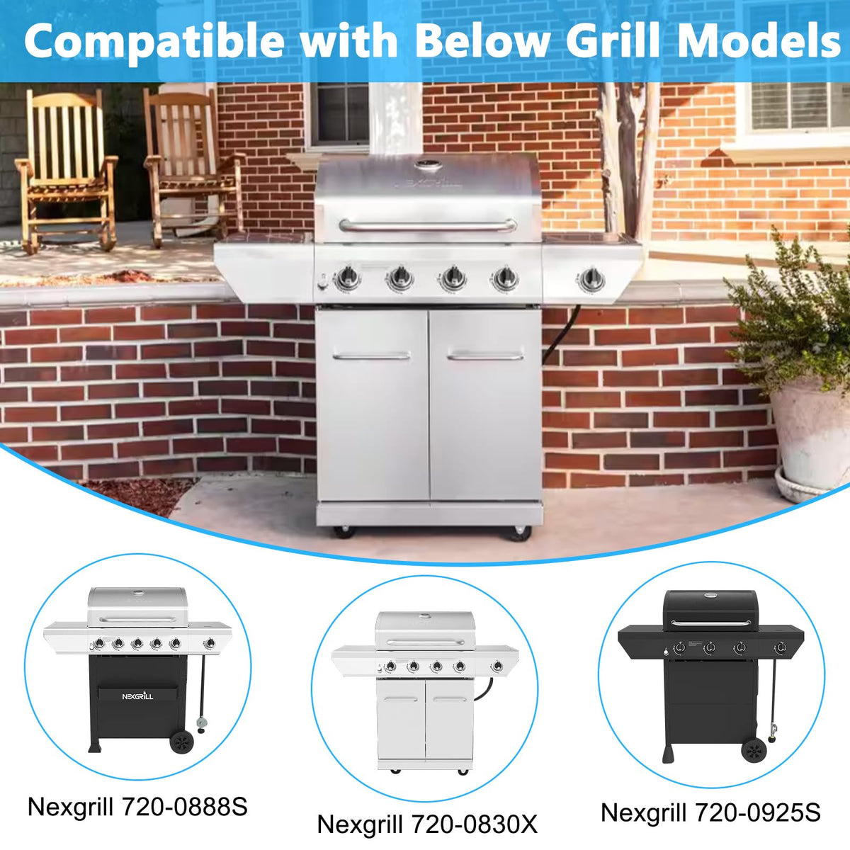 Grillfired Nexgrill heat plates for 720-0830X rebuild heat distribution