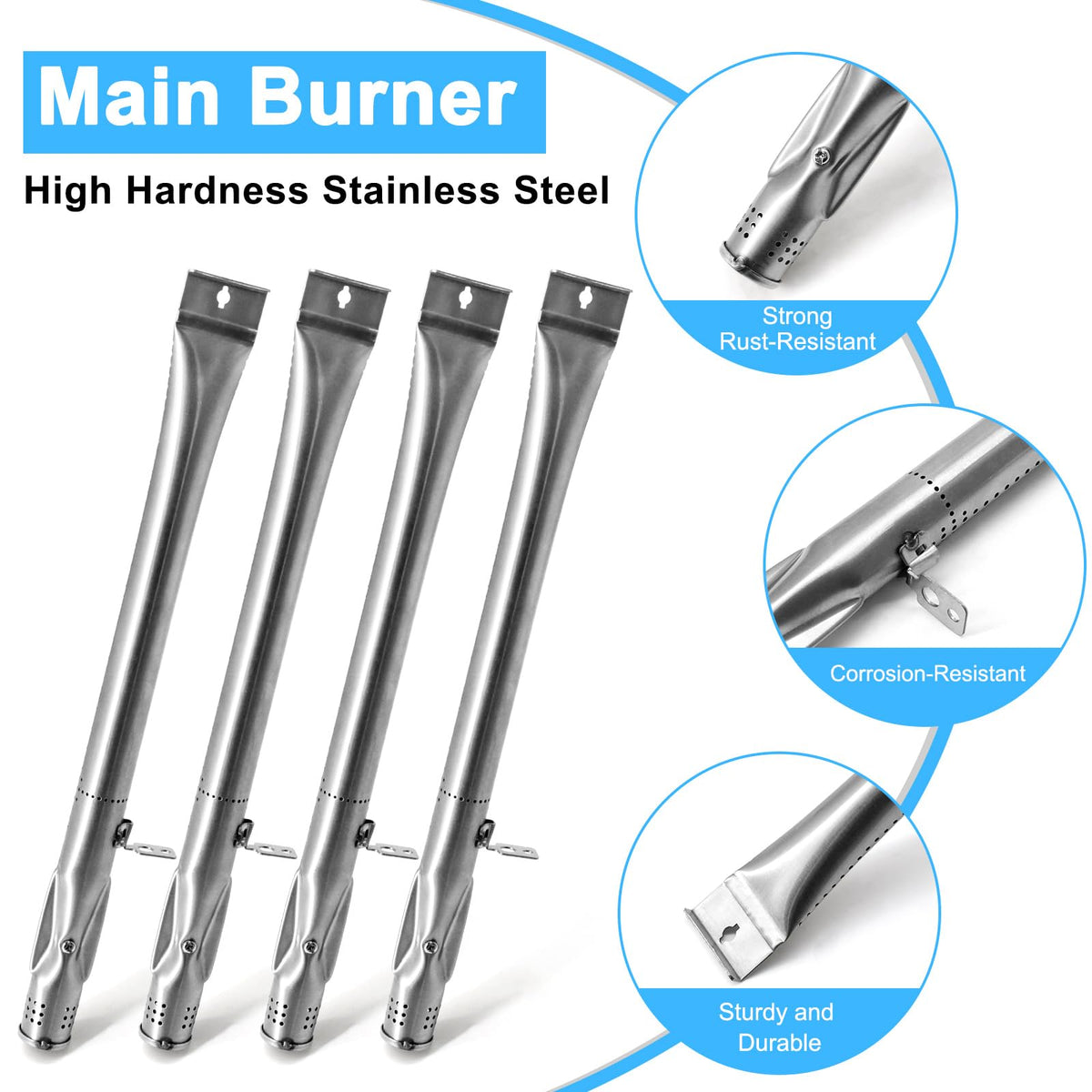Grillfired replacement parts kit for four burners on Nexgrill