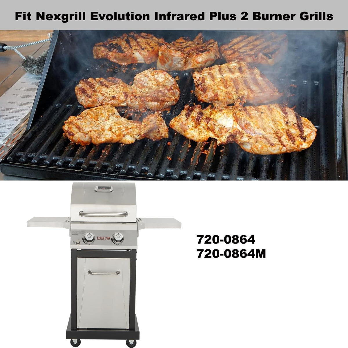 Grillflame Charbroil Signature 2B grates with even heat