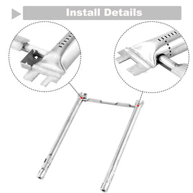 Grillflame crossover burner 10-5 inch for balanced flames