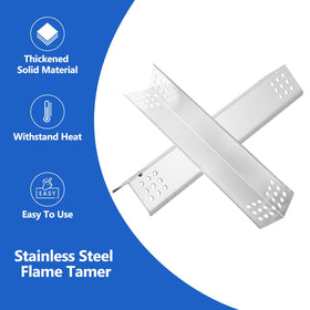 Grillflame four heat tents channel drippings for smoky flavor