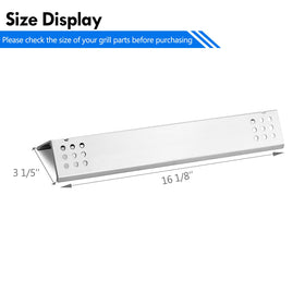Grillflame stainless steel heat shield plates protect burners from flare-ups