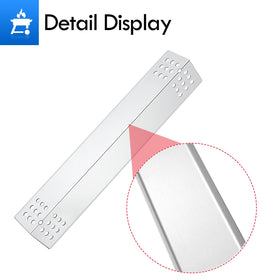 Grillflame stainless steel heat plates reduce hot spots for consistent grilling