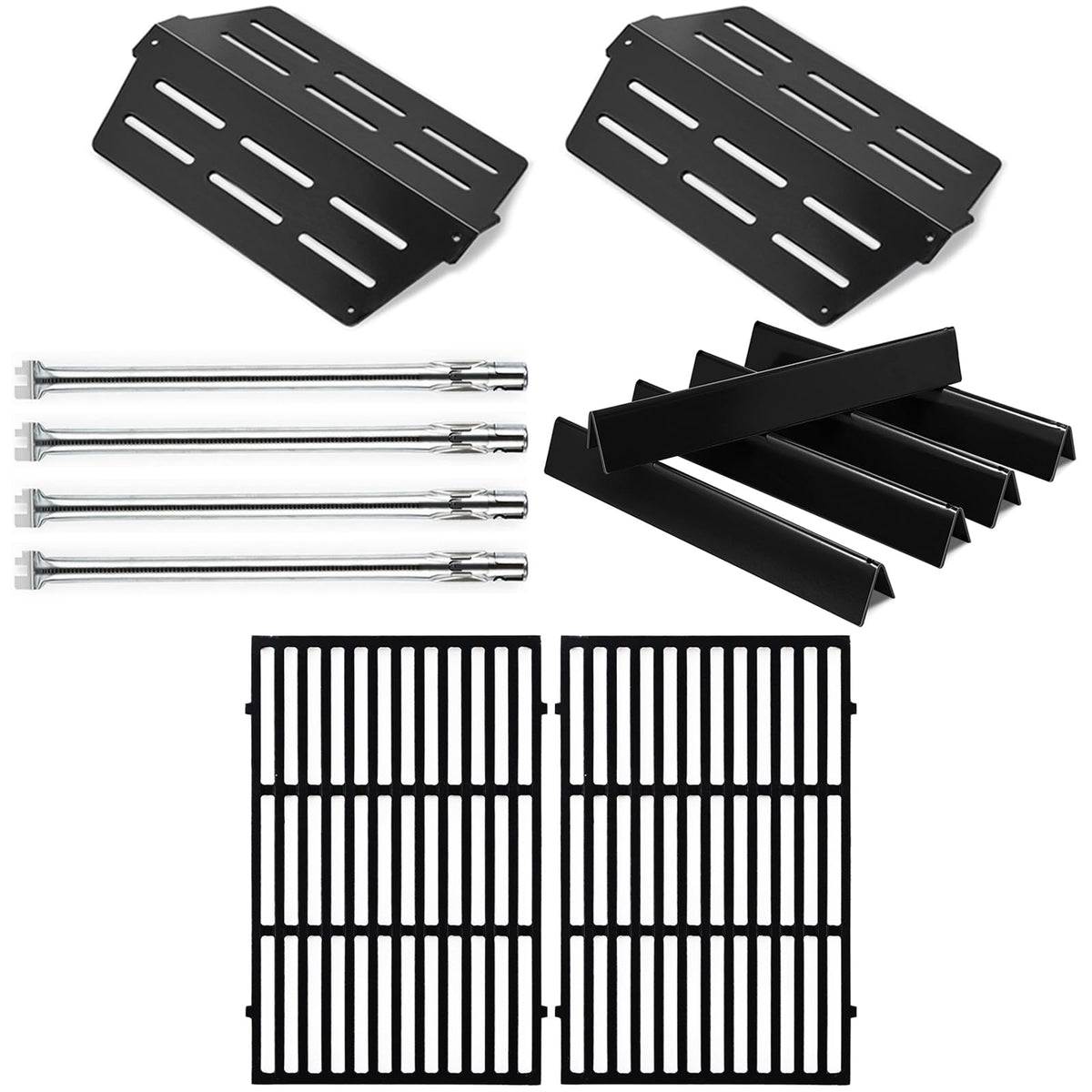 Grillflame Genesis E-330 parts pack shown for Weber replacement, quick restoration.