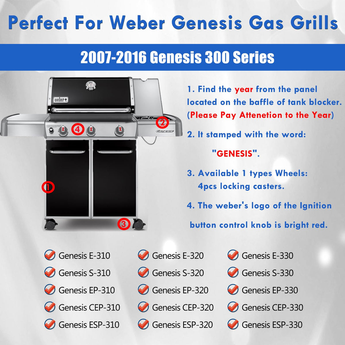 Grillflame Genesis heat deflectors ensure even heat across grate.