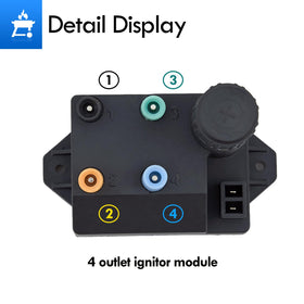 Grillflame Genesis II S-310 igniter module in chrome housing