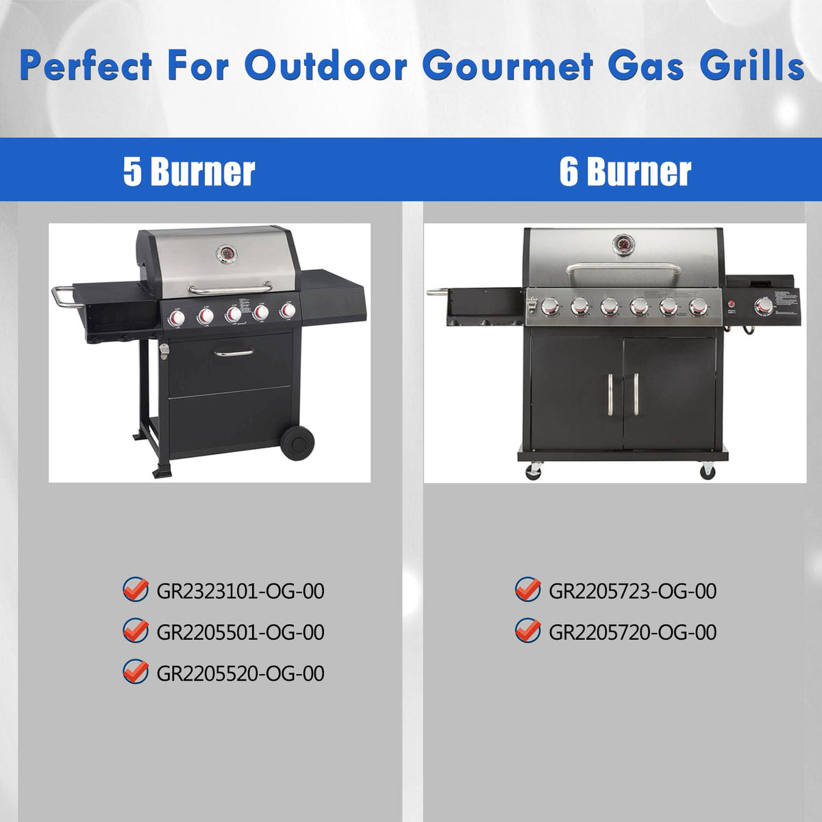 Grillflame heat plates protect burners and trap drippings