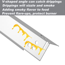 Grillflame heat tent shields burners from drippings during grilling