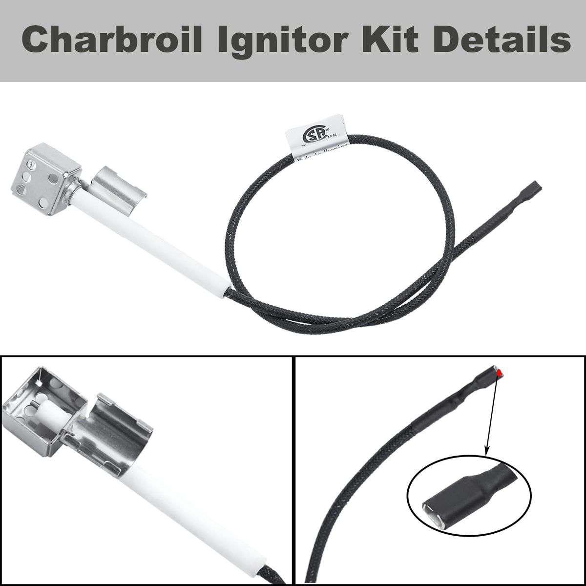Grillflame ignition-wire channels power from the burner to the control box