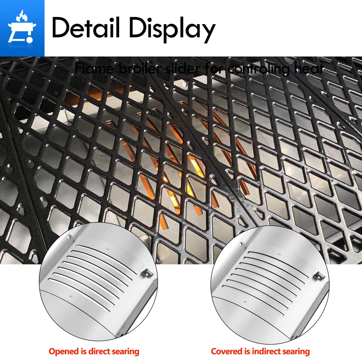 Grillflame packaged parts detail highlights a complete rebuild kit