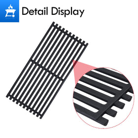 Grillflame 17 x 7.5 in grates cover standard Char-Broil openings.