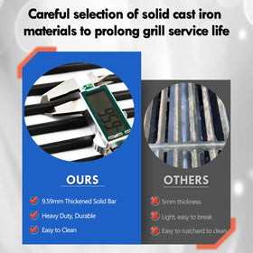 Grillflame Weber Genesis II LX440 grate providing even heat distribution