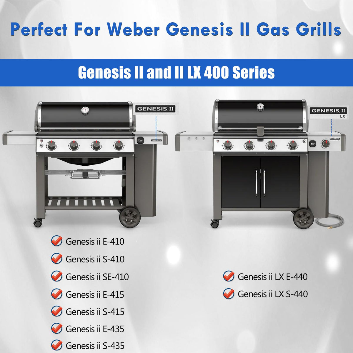 Grillflame Weber Genesis II S410 grate designed for long-lasting use