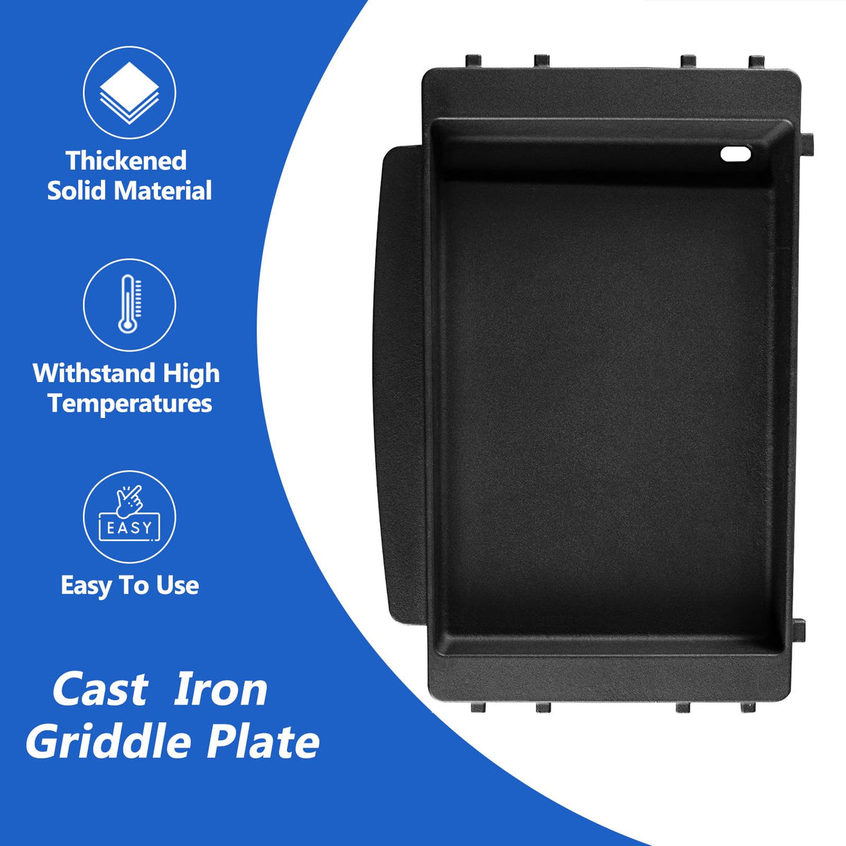 Grillflame Weber Spirit E330 front-control griddle heats evenly