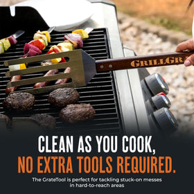 GrillGrate fork-spatula-hybrid tool blends lifting and scraping