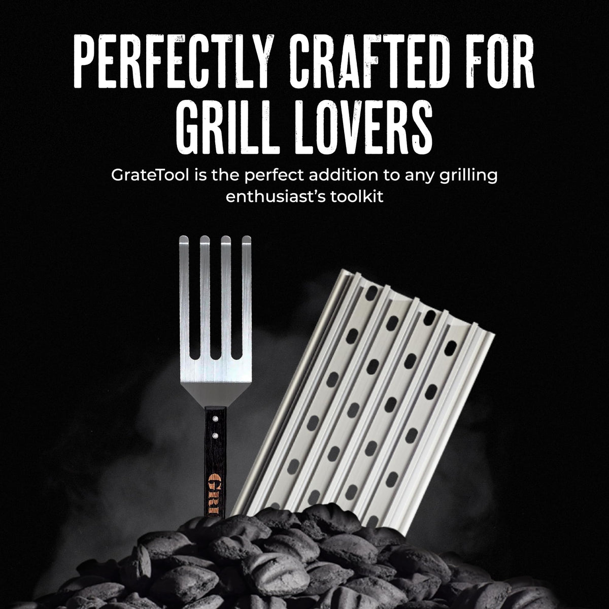 GrillGrate bbq-tool-multiuse designed to lift, flip, and clean