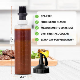 GRiLLiT drip-free tall collar prevents drips and keeps the grill clean.