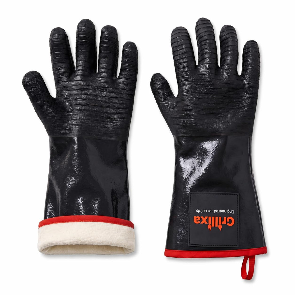Grillixa 932F gloves provide heat-resistant forearm protection during high-heat grilling.