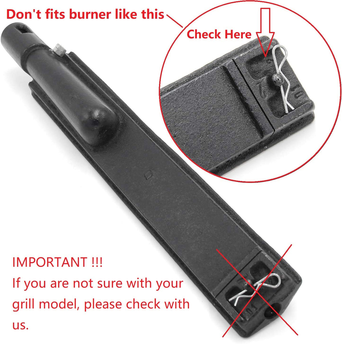GRILLJOB interchangeable with cast-iron burner models for compatibility