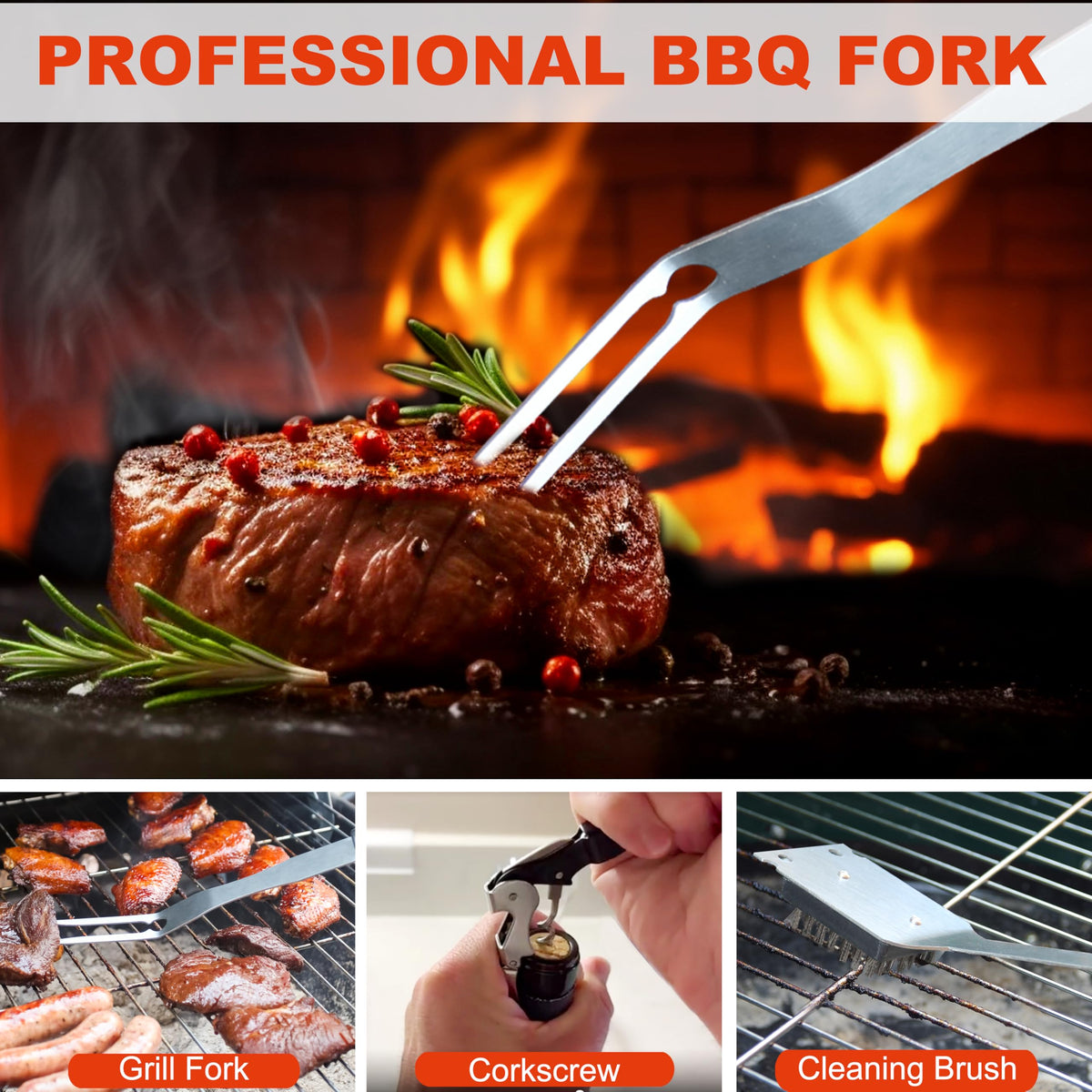 Grilljoy black aluminum storage case protects tools and keeps them organized