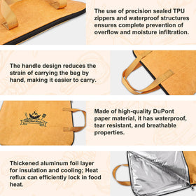Grilljoy durable outer shell with easy-clean interior for outdoor use