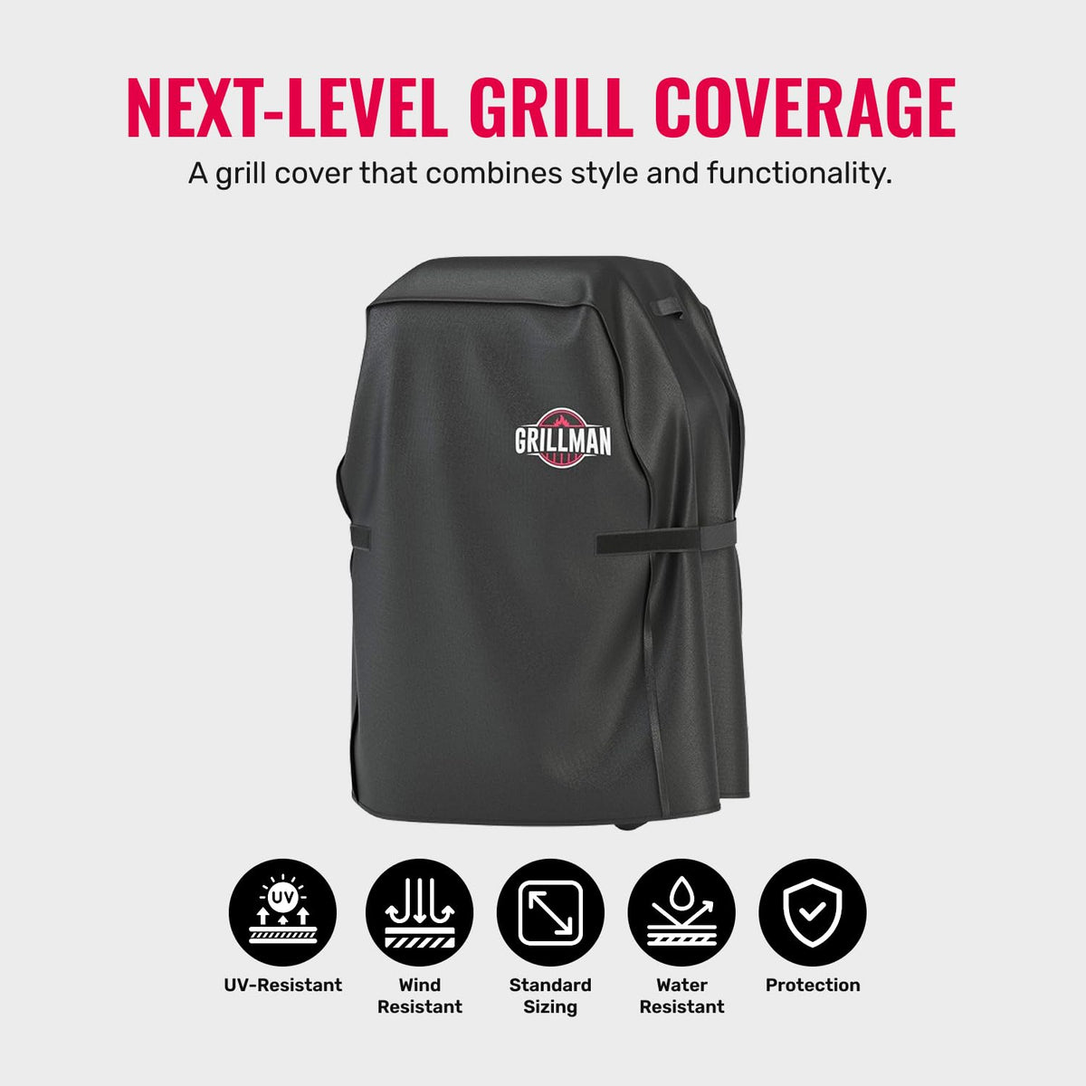 Grillman cover ready for storage with quick air-dry after cleaning