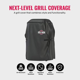 Grillman cover ready for storage with quick air-dry after cleaning