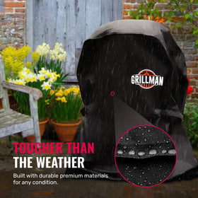 Grillman grill cover on Weber/Genesis model for secure fit