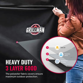 Grillman rip-proof seam closeup illustrating all-season durability
