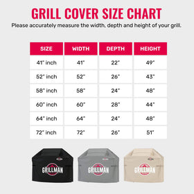 Grillman patio protection – keeps rain and dust away from your grill.