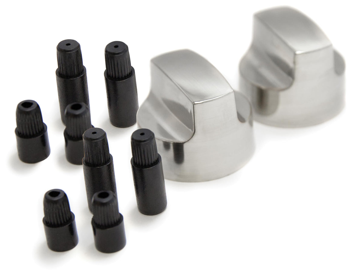 GrillPro 25960 chrome-look replacement knobs for large D-valve stems enable easy grill control upgrades