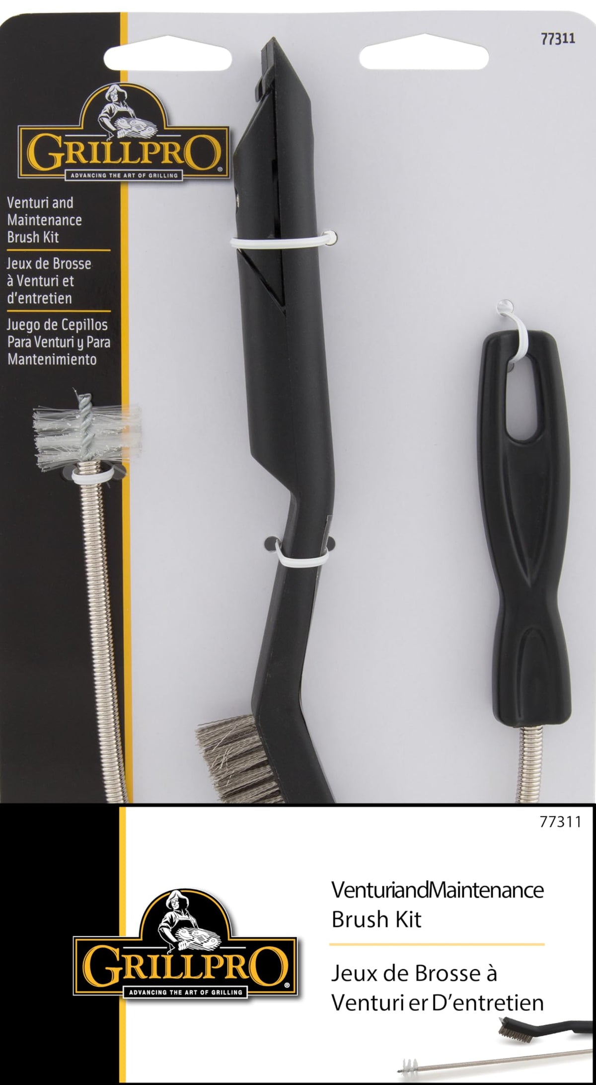 GrillPro two-piece cleaning kit ready for seasonal grill maintenance.